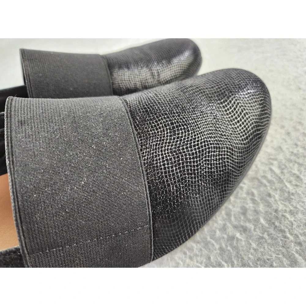 Clarks Women's Un Blush Lo Slip-On Black Suede Dress Shoes - Comfy - Size 9.5 M